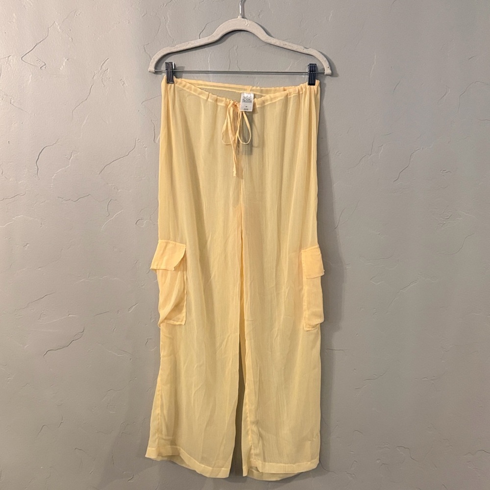 Wild Fable Chiffon Swim Cover Up Cargo Pants XS - Picture 3 of 5